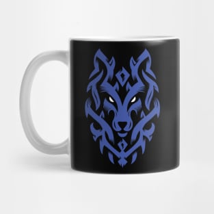 Wolf Tribal Ornament lovely blend drawing cute cool colorful Mug